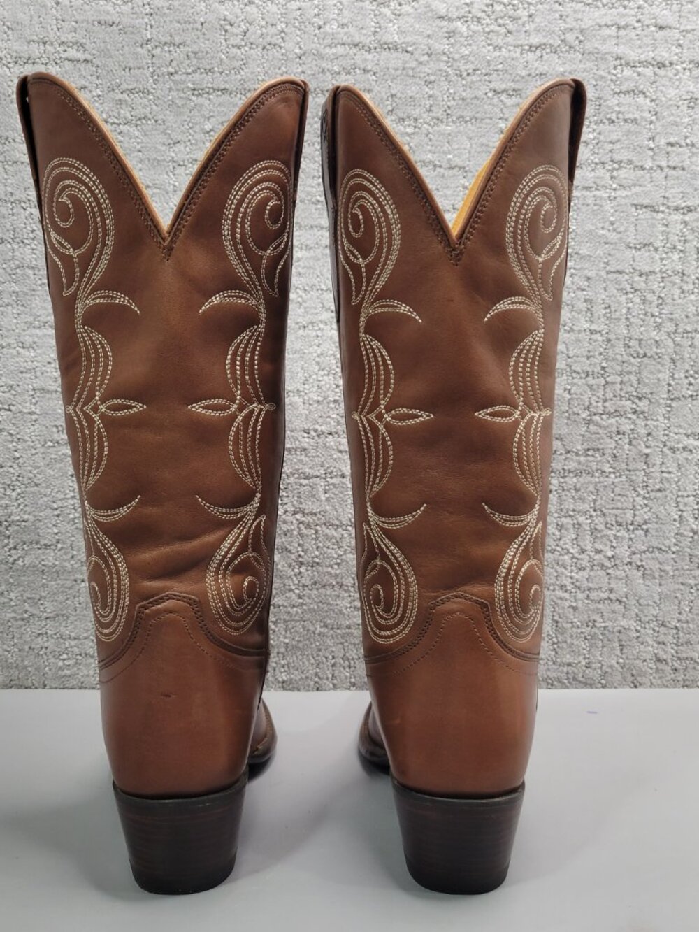 Tecovas The Jane Women's Size US 8.5B Saddle Cowhide Cowgirl 14" Boots. - Picture 6 of 11